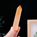 Orange selenite wand