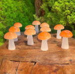 Orange selenite mushroom