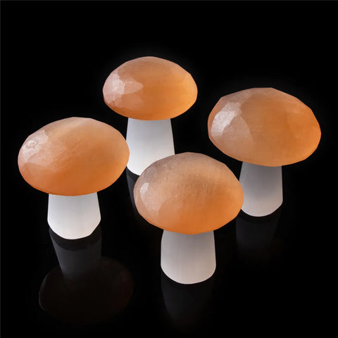 Orange selenite mushroom