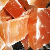 Raw orange selenite