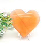 Peach heart palm stone