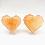 Peach heart palm stone