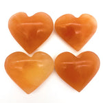 Peach heart palm stone