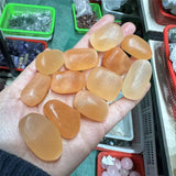 Peach selenite tumbled