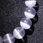 Cat's eye selenite bracelet