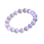 Cat's eye selenite bracelet