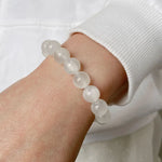 Cat's eye selenite bracelet
