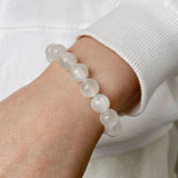 Cat's eye selenite bracelet