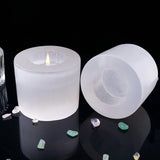 Polished Selenite Candle Holders