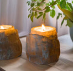 Large Selenite Candle Holder