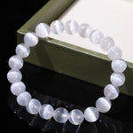 Gemstone selenite bracelet