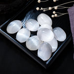 White selenite stone