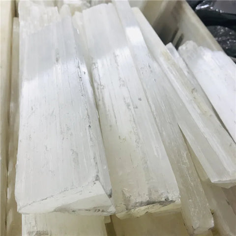 Raw selenite slab