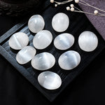 White selenite stone