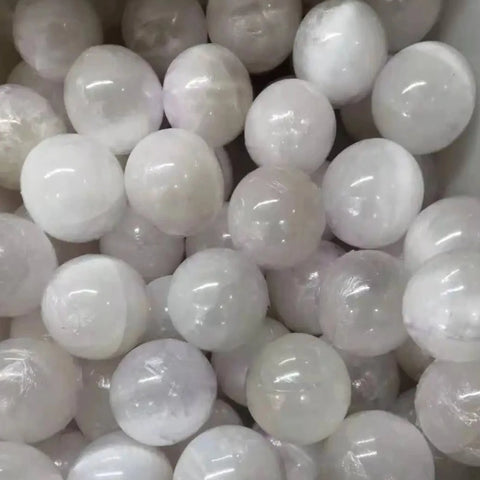 Selenite crystal sphere