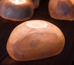 Natural Selenite Stone Candle