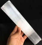 Raw selenite Wand