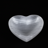 Small heart selenite bowl