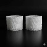 Selenite candle holder log