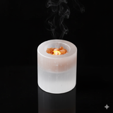 Selenite tea light