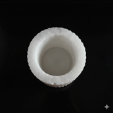 Selenite candle holder log