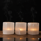 Selenite tea light