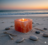 Peach Selenite Candle Holder