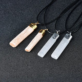 Raw selenite necklace