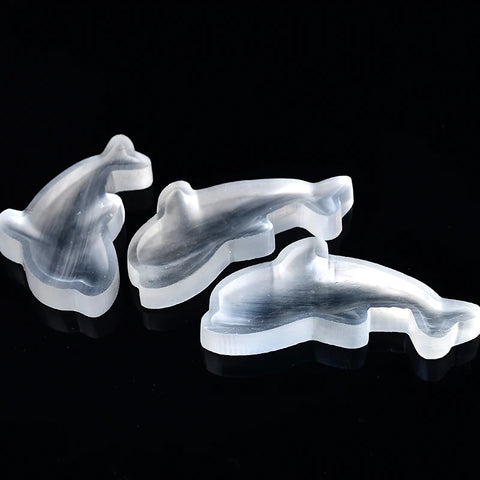 Selenite dolphin bowl