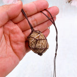 Selenite desert rose necklace