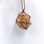 Selenite desert rose necklace