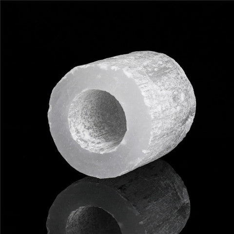 4 crystal candle selenite holder