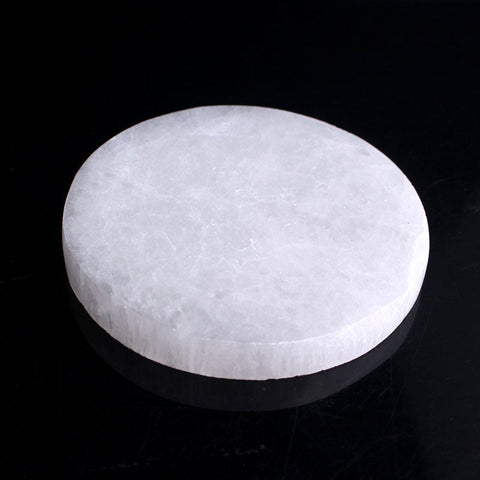 Full moon selenite plate