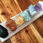 Large selenite slab for charging crystals